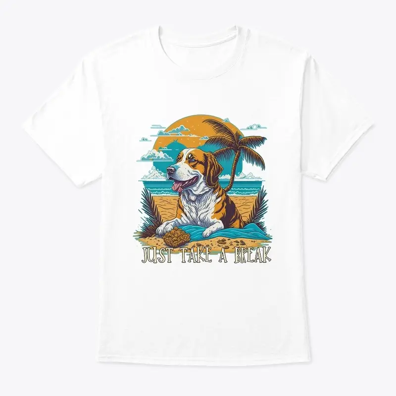  Time to Take Rest Summer dog t-shirt