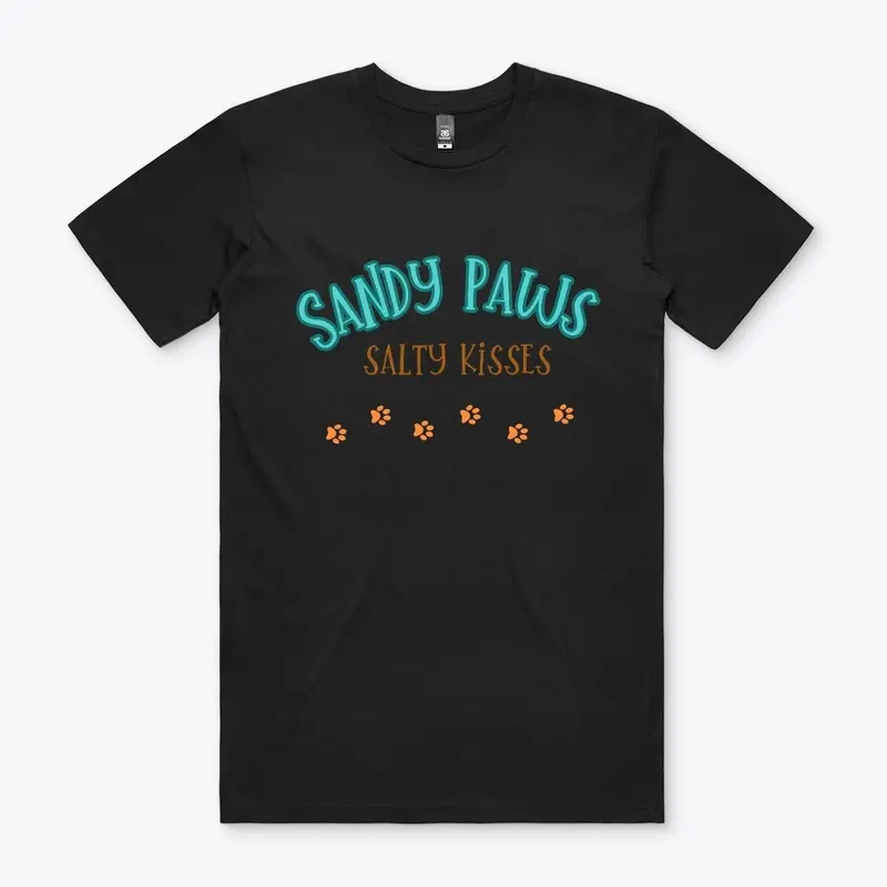 SANDY PAWS SALTY KISSES DOG T-SHIRT