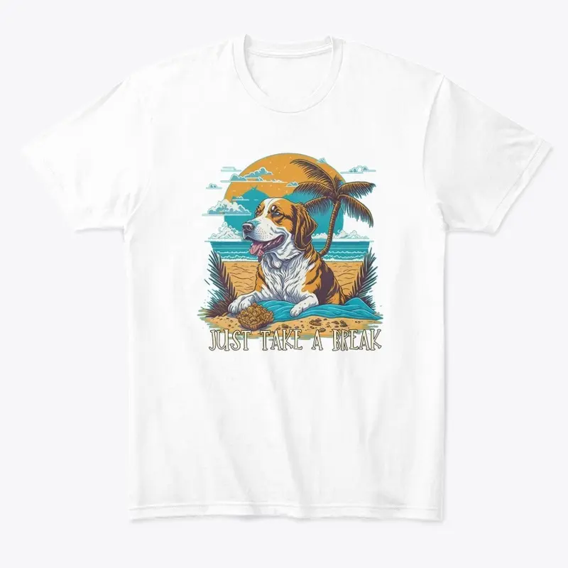  Time to Take Rest Summer dog t-shirt