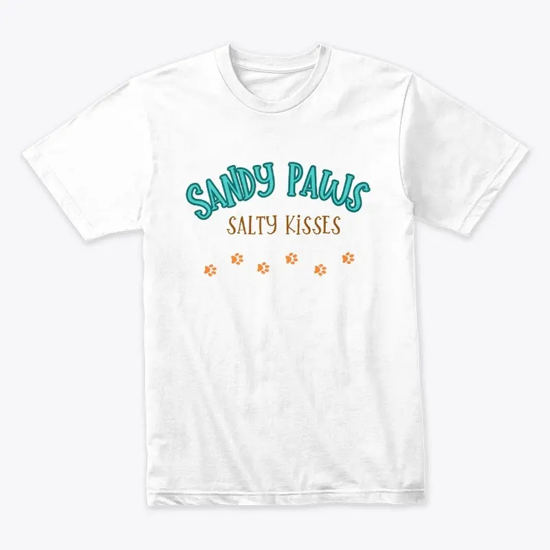 SANDY PAWS SALTY KISSES DOG T-SHIRT